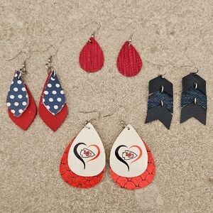 Colorful Teardrop Earrings Set